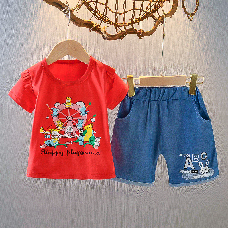 ha1366 เสื้อ+กางเกง size 80-110 จำนวน 4 ตัวต่อแพ็ค