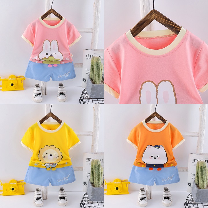 ha1510 เสื้อ+กางเกง size 80-120 จำนวน 5 ตัวต่อแพ็ค