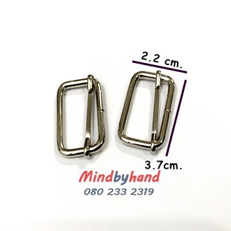 ห่วงปรับสาย สีเงิน ขนาด 3.7 cm.