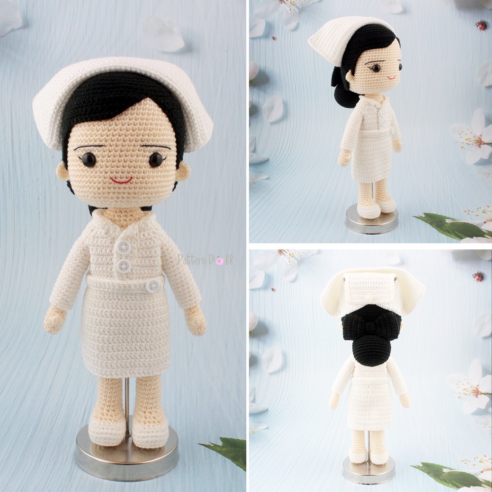 หนังสืองานฝีมือตุ๊กตาถักโครเชต์พยาบาล