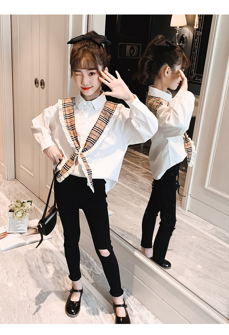 dr4676 เสื้อแขนยาว เด็กโต 3 ตัวต่อแพ็ค 120-170 (เลือกไซส์ได้ให้ครบแพ็ค)