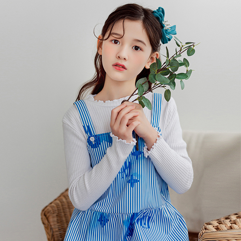 dm218 กระโปรงเอี๊ยม (ไม่รวมเสื้อแขนยาว) เด็กโต 3 ตัวต่อแพ็ค 110-160 (เลือกไซส์ให้ครบแพ็ค)
