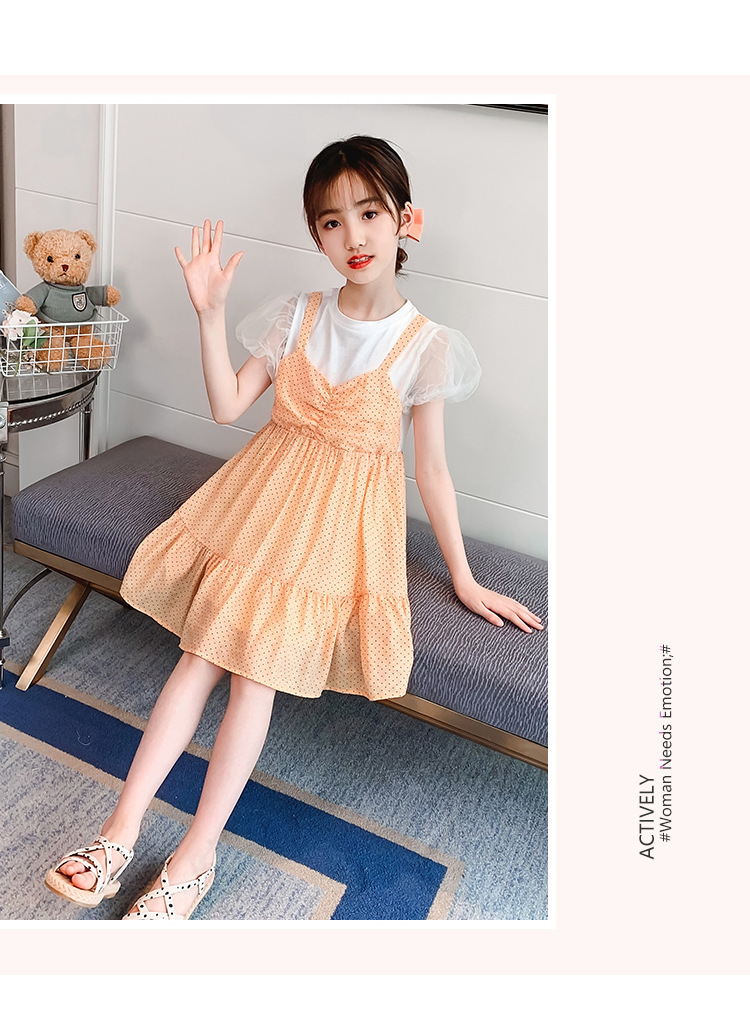 dr5491 เดรส เด็กโต 3 ตัวต่อแพ็ค 110-160 (เลือกไซส์ได้ให้ครบแพ็ค)