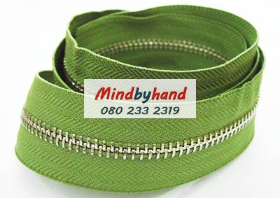 ซิปฟันเหล็ก No.5 ฟันสีเงิน