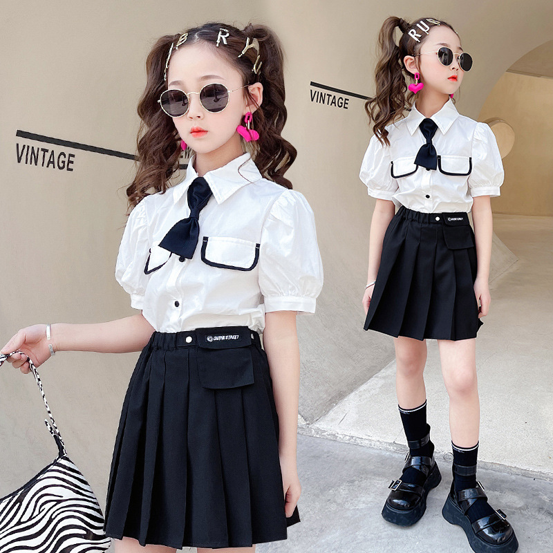dr4736 เสื้อ+กระโปรง เด็กโต 3 ตัวต่อแพ็ค 110-170 (เลือกไซส์ได้ให้ครบแพ็ค)