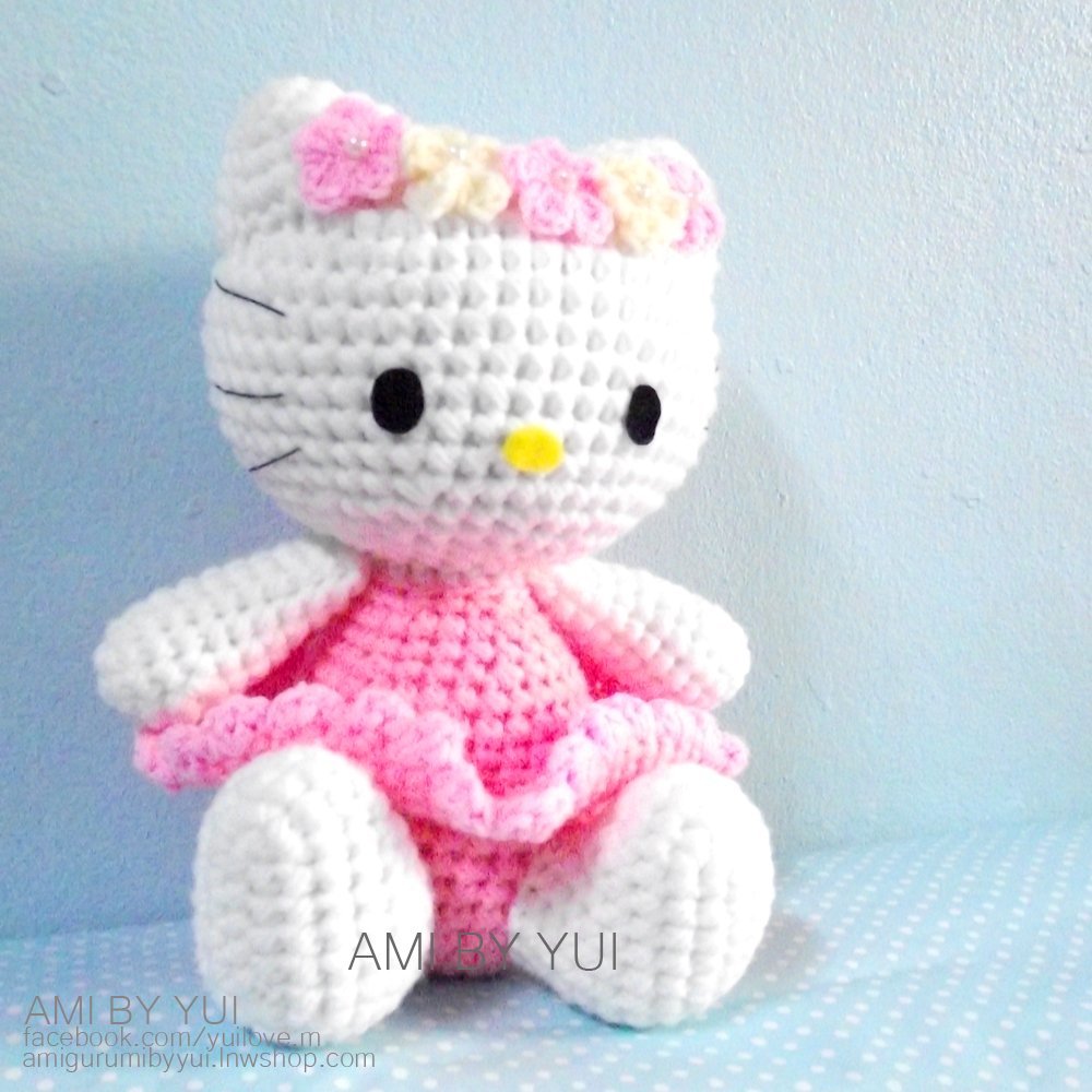 ตุ๊กตาถักไหมพรมคิตตี้ Kitty