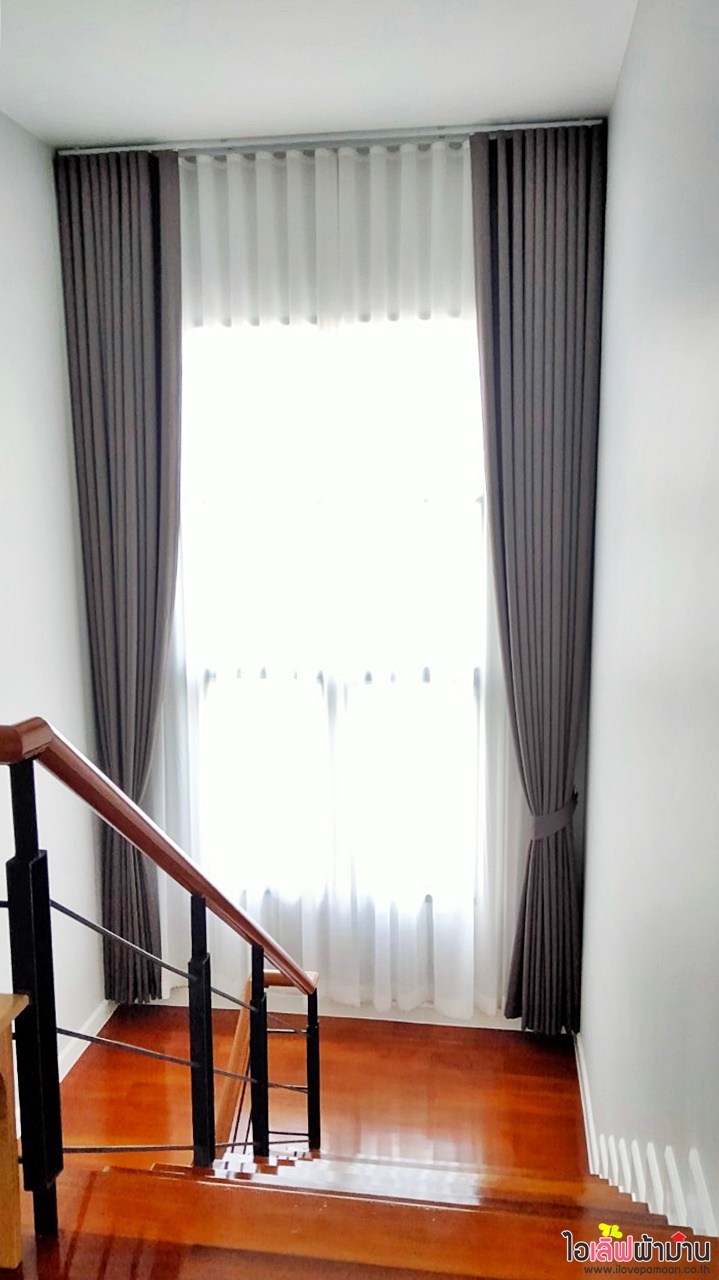 [H507] ผลงานติดตั้งผ้าม่าน และมู่ลี่ไม้🏡🌳หน้างานธีรินทร์ พาร์ค จรัญฯ 13–กาญจนาภิเษก🏠🏡