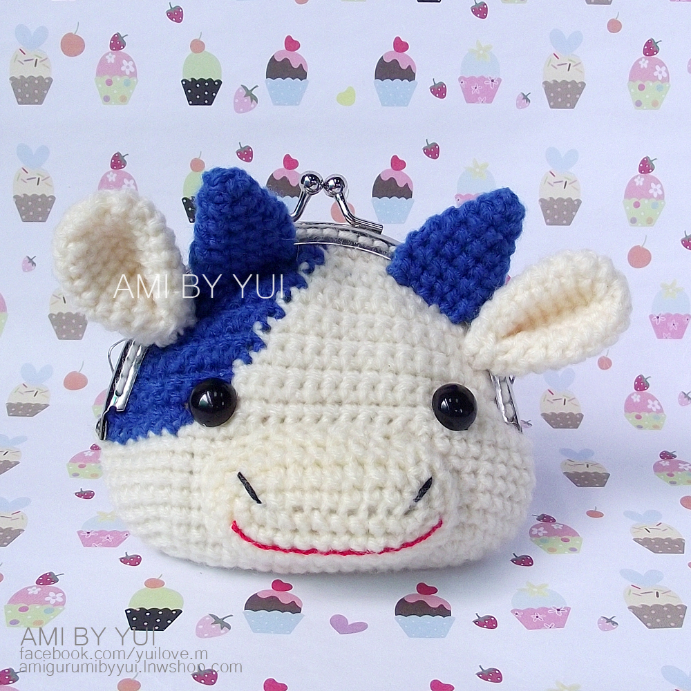 กระเป๋าปิ๊กแป๊กไหมพรมวัว