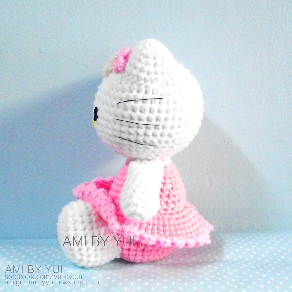 ตุ๊กตาถักไหมพรมคิตตี้ Kitty