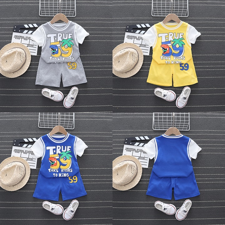 ha1381 เสื้อ+กางเกง size 80-110 จำนวน 4 ตัวต่อแพ็ค