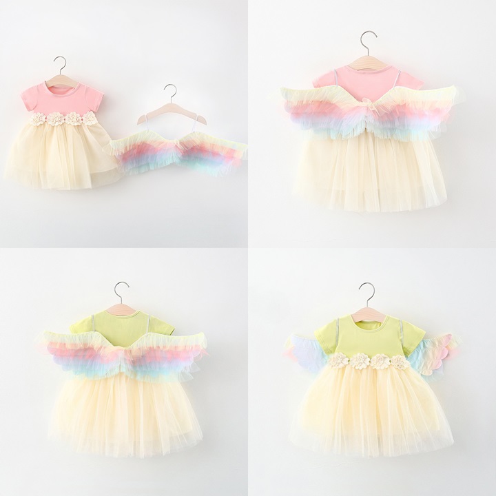 my2886 เสื้อ+กระโปรง size 80-110 จำนวน 4ตัว ต่อแพ็ค