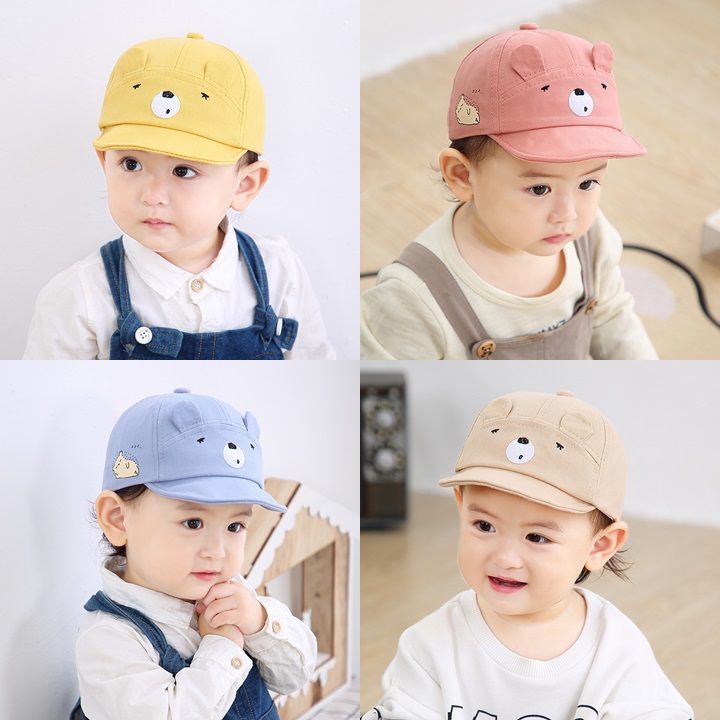 yu1826 หมวกเด็ก 5 ใบต่อแพ็ค **คละสี**