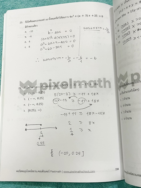 ►คณิตสอบ สอวน.คอมพิวเตอร์◄ หนังสือกวดวิชา พี่ดิว PixelMath คณิตศาสตร์เพื่อสอบ สอวน. คอมพิวเตอร์ คอร์สตะลุยโจทย์ สอวน.คอม มีโจทย์ยากเพื่อเตรียมตัวสอบ สอวน. คอมพิวเตอร์โดยเฉพาะ มีตะลุยโจทย์ 20 บท มีแบ่งแยกเรื่องแยกบทชัดเจน หนังสือจดบางหน้า จดละเอียด ไม่มีเฉ