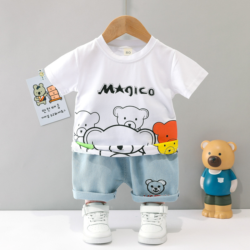 ha1563 เสื้อ+กางเกง size 80-110 จำนวน 4 ตัวต่อแพ็ค