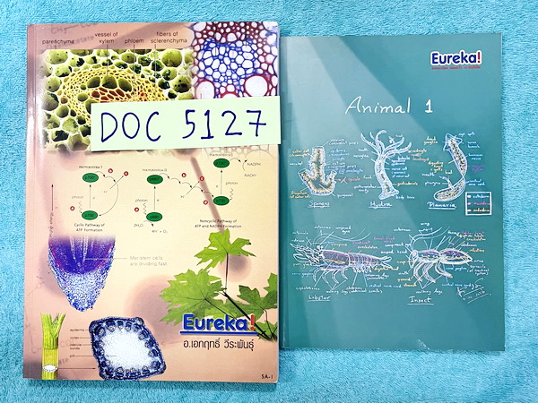 ►อ.เอกฤทธิ์ ยูเรก้า◄ DOC 5127 ชีววิทยา ม.5 หลักสูตร A + สมุดโน้ตในคอร์สเรียน ในหนังสือมีจดบางหน้า มีแทรกกระดาษอาร์ทมันอย่างดี พิมพ์สีสวยงามหลายหน้า ด้านหลังมีเฉลยแบบทดสอบของอาจารย์ // ในสมุดมีจดโน้ตบางหน้า จดละเอียดด้วยดินสอและปากกาสีสวยงาม ตั้งใจเรียน มี