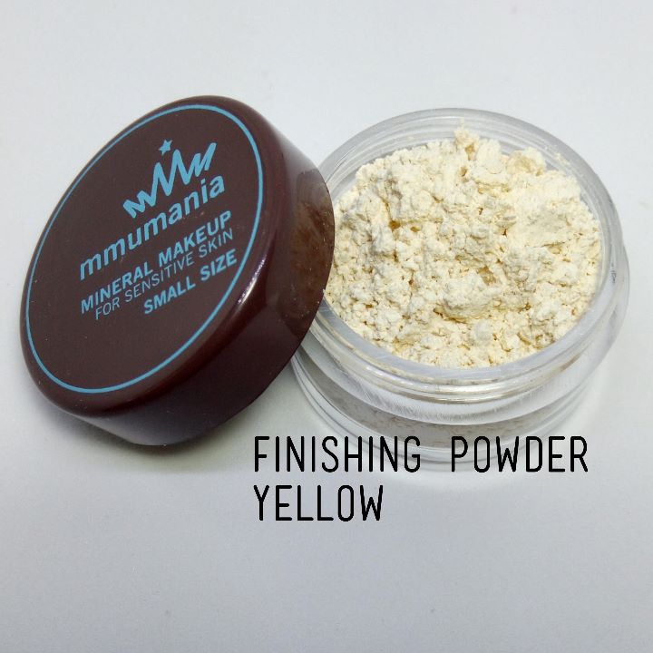 ขนาดจัดชุด MMUMANIA Mineral Makeup : FINISHING POWDER แป้งฝุ่นคุมมัน มิเนอรัล สีเหลือง