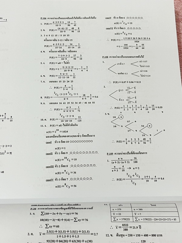 ►อ.อรรณพ◄ หนังสือคณิตศาสตร์คอร์ส Entrance ครบเซ็ท 5 เล่ม + ชีทเฉลยและชีท Guide Line ทำการบ้านคอร์ส Ent ในหนังสือมีโจทย์หลากหลายแนว เล่ม1-3 จดบางหน้า จดละเอียด ส่วนเล่ม 4-5 โล่งใหม่สะอาดไม่มีรอยขีดเขียน , ชีทเฉลย Guide Line เป็นชีทที่อาจารย์บอกว่า ข้อไหนคว