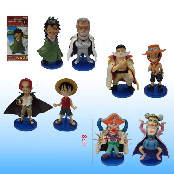 วันพีช แบบฐานน้ำเงิน SD ชุดหนวดขาว