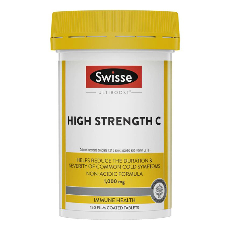 พร้อมส่งฟรี วิตามินซี Swisse Ultiboost High Strength C 1000mg 150เม็ด