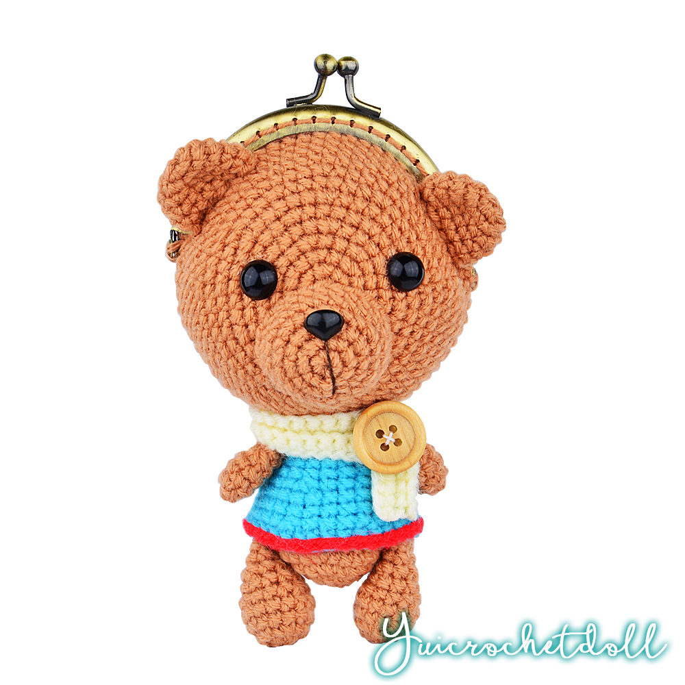 กระเป๋าปิ๊กแป๊ก หมีผูกผ้าพันคอ