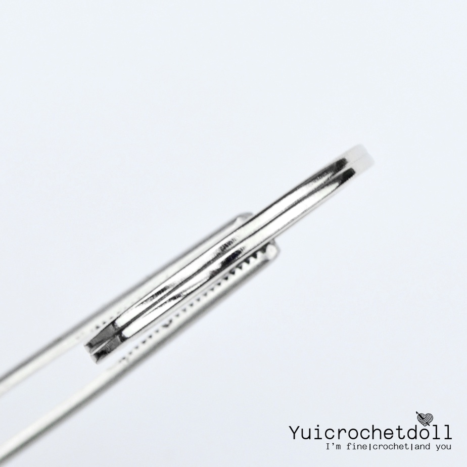 ห่วงพวงกุญแจแบบแบน อะไหล่พวงกุญแจ สีเงิน Nickel plated flat key rings DIY Craft ᵔᴥᵔ