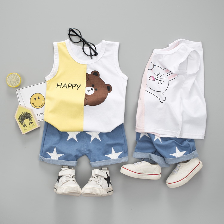 ha430 เสื้อกล้าม+กางเกง size 80-110 4ตัวต่อแพ็ค