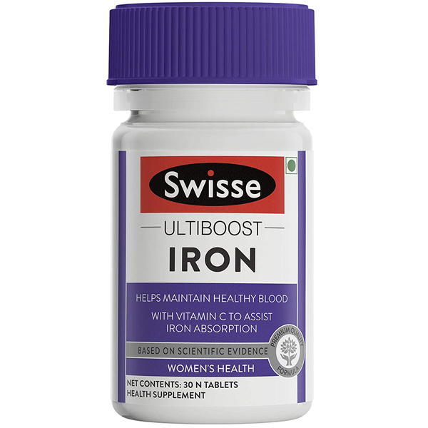 พร้อมส่ง ธาตุเหล็ก บำรุงเลือด Swisse Ultiboost Iron Supplement 30เม็ด