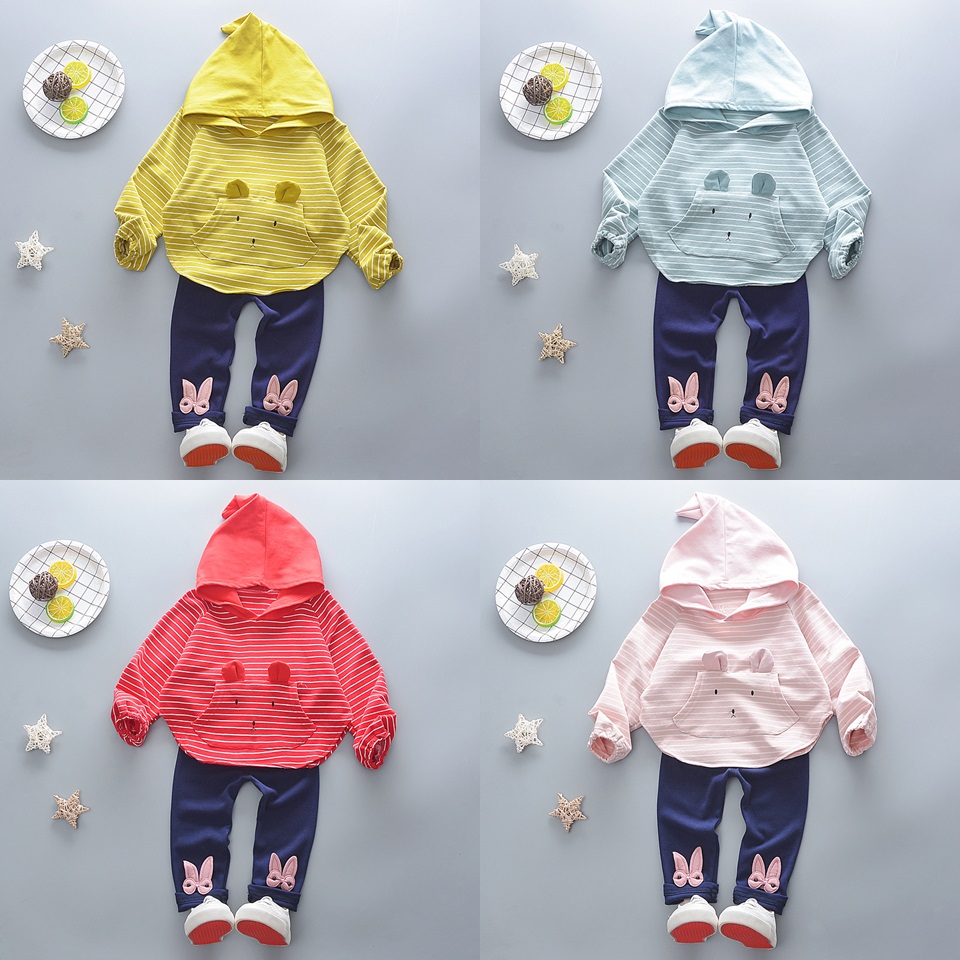 ha578 เสื้อแขนยาว+กางเกงขายาว size 80-110 4ตัวต่อแพ็ค