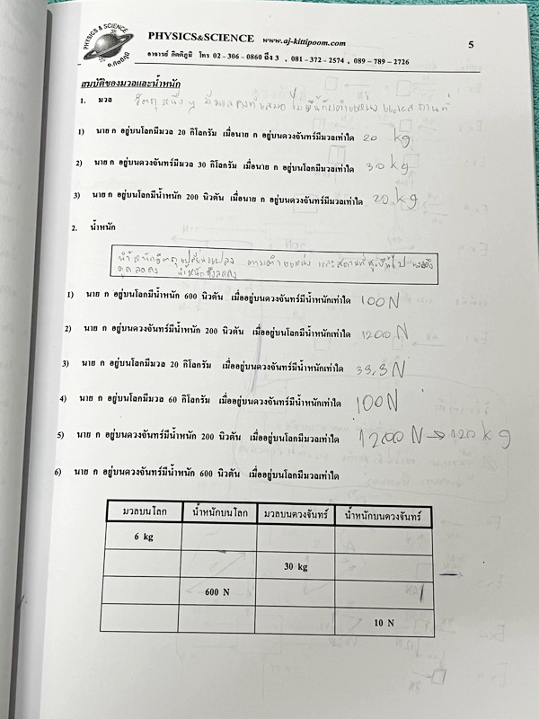 ►หนังสือฟิสิกส์ม.ต้น◄ หนังสือกวดวิชา อ.กิตติภูมิ วิทยาศาสตร์ม.1 ฟิสิกส์ เล่ม1-3 แบบรวมเล่มเป็นเล่มใหญ่ มีสรุปเนื้อหา โจทย์ประจำบท จดบางหน้า จดละเอียด ไม่มีเฉลย