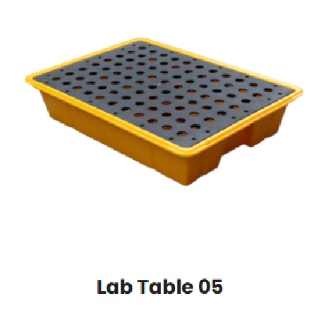 Lab Table Spill Containment Tray, Size 360x450x95 mm