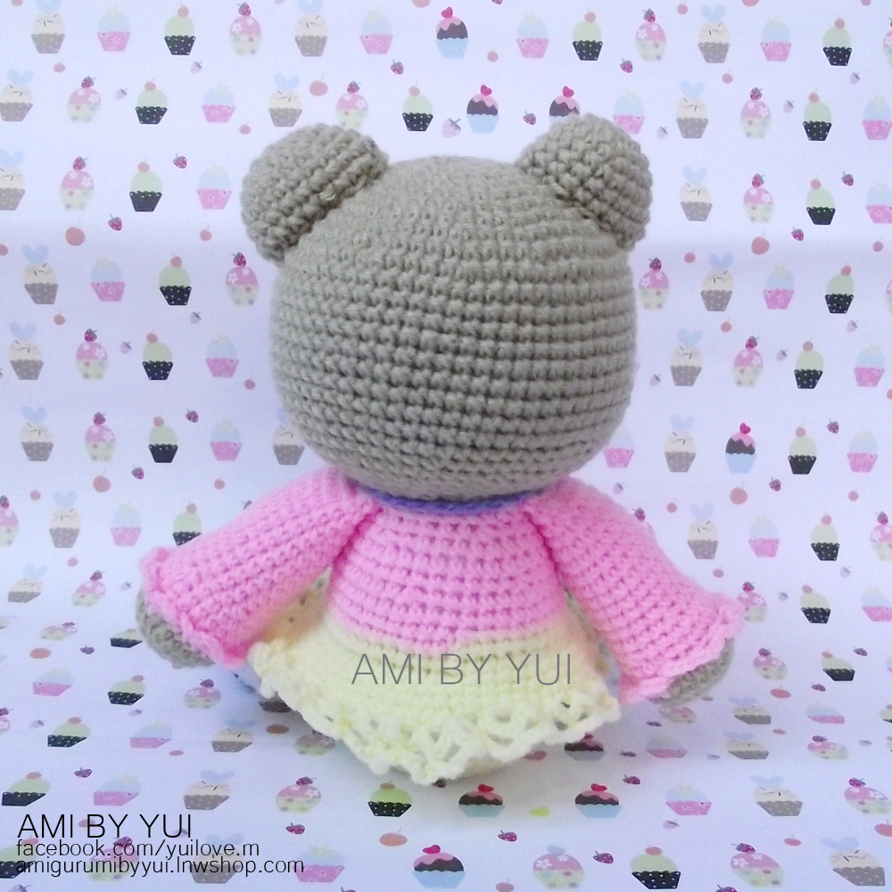 ตุ๊กตาถักไหมพรมหมีโลลิต้า Bear Lolita