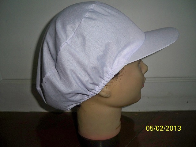 หมวกผ้าล้วนหมวกผ้าโทเร มีแก๊ปด้านหน้า มี สีขาว,ฟ้า,น้ำเงิน