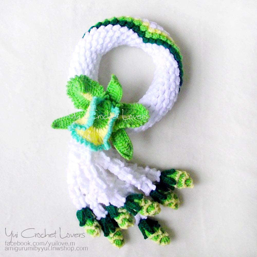 พวงมาลัยดอกแคทรียาไหมพรม ไซส์ L