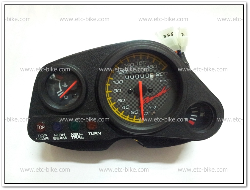 เรือนไมล์ชุด DASH-RS หน้าปัดดำ