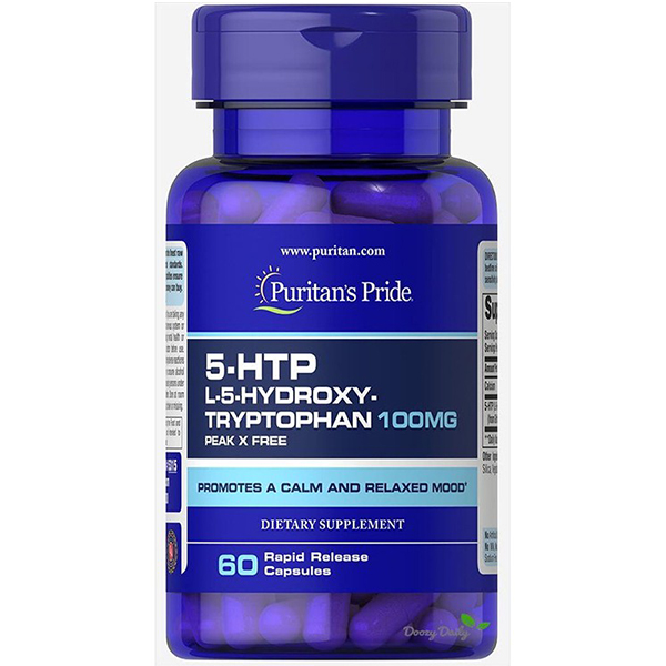พร้อมส่ง ลดเครียด Puritan's Pride 5 HTP L-5-Hydroxytryptophan 100mg