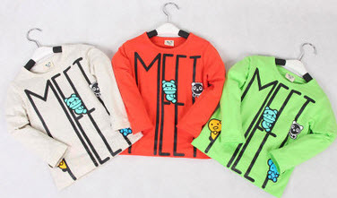 ci373 เสื้อยืดแขนยาว 5 ตัวต่อแพ็ค