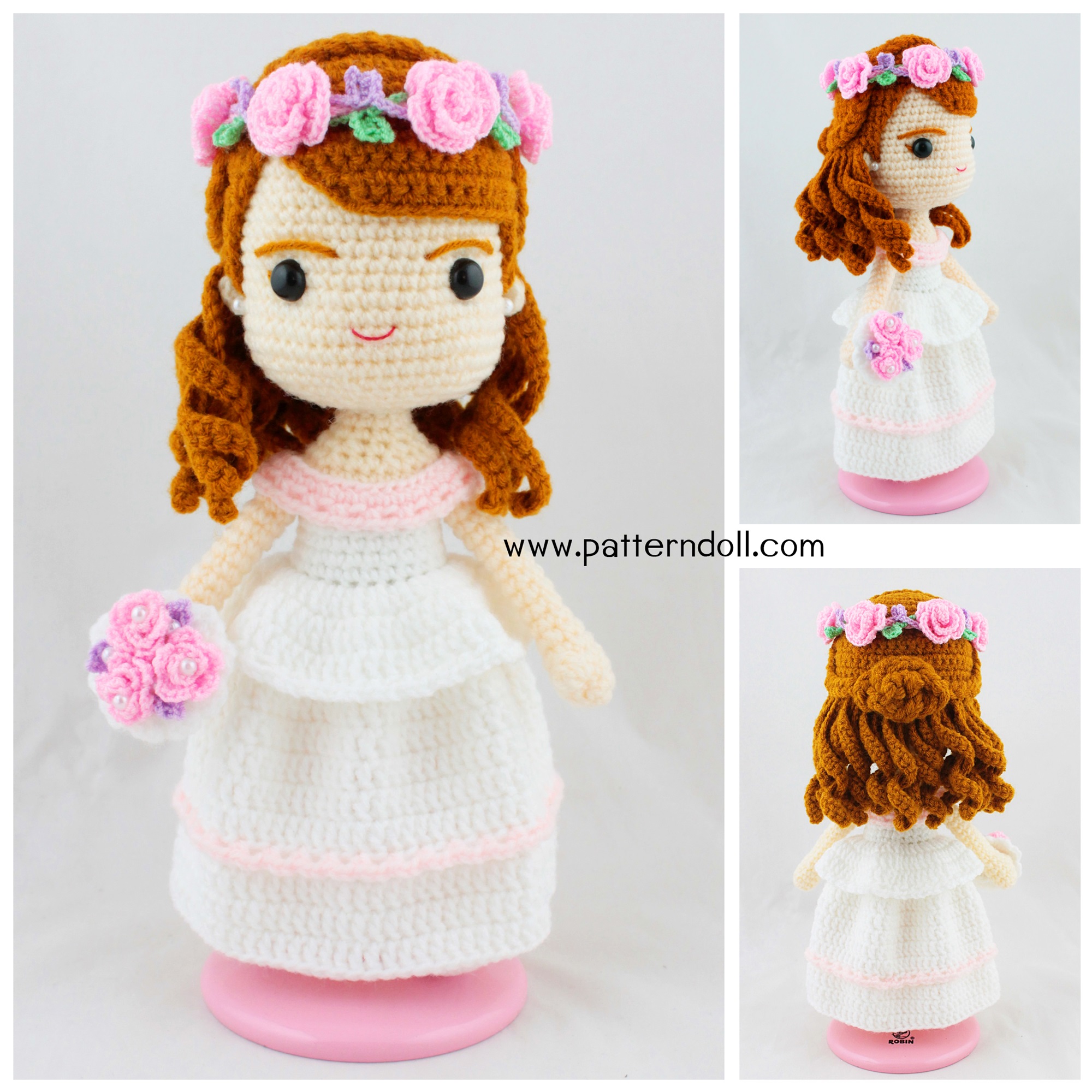 หนังสืองานฝีมือตุ๊กตาถักโครเชต์ wedding classic