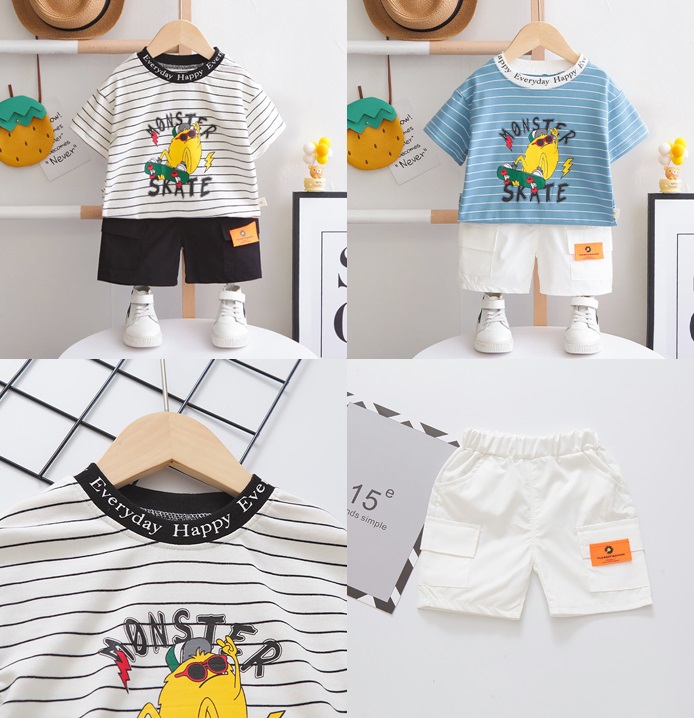 ha1283 เสื้อ+กางเกง size 80-110 จำนวน 4 ตัวต่อแพ็ค