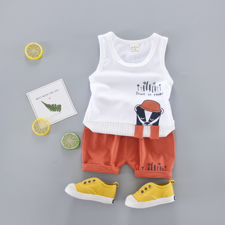 ha99 เสื้อกล้าม+กางเกง size 80-110 4 ตัวต่อแพ็ค