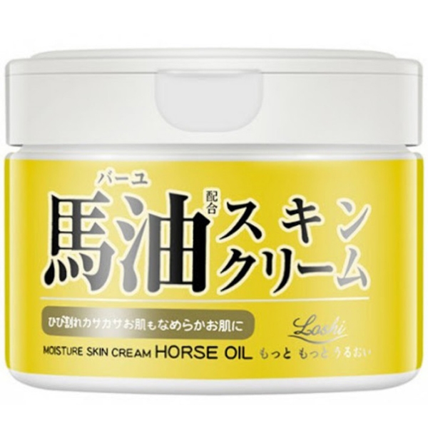 พร้อมส่ง ครีมน้ำมันม้าจากฮอกไกโด Hokkaido Japan Loshi Horse Oil Moisture Skin Cream 220g.