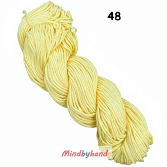 เชือกฟอกนิ่ม เกรด A แบบไจ 48 สีเหลืองนวล