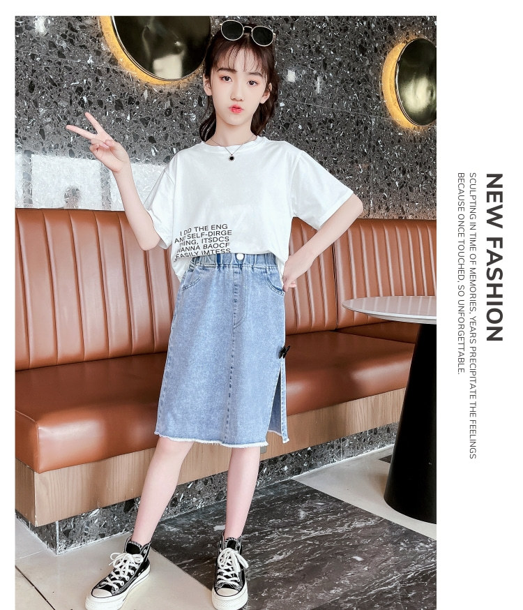 dr5371 เสื้อ+กระโปรง เด็กโต 3 ตัวต่อแพ็ค 110-170 (เลือกไซส์ได้ให้ครบแพ็ค)