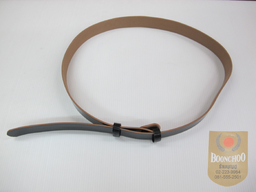 เข็มขัดหนังแก้วดำ เนตรนารี ยุวกาชาด