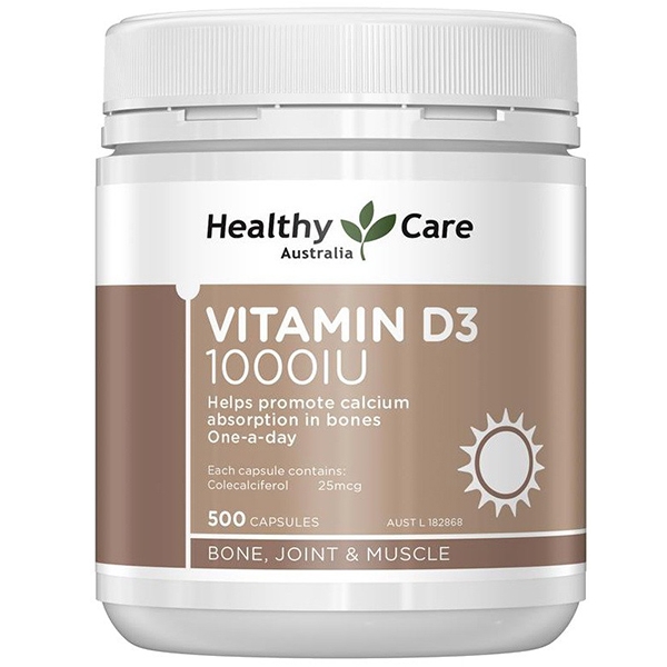 พร้อมส่งฟรี วิตามินดี3 Healthy Care Vitamin D3 1000IU