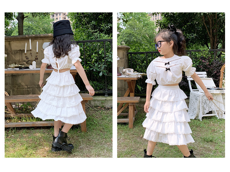 yw1349 เสื้อ+กระโปรง size 7-15 5 ชุดต่อแพ็ค