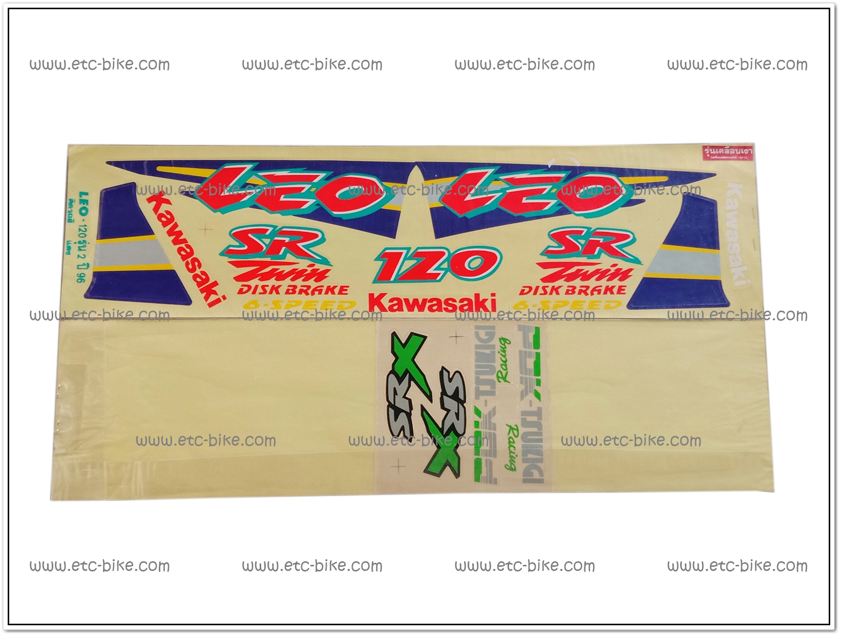 สติ๊กเกอร์ LEO-SR ปี 96 รุ่น 2 ติดรถสีแดง
