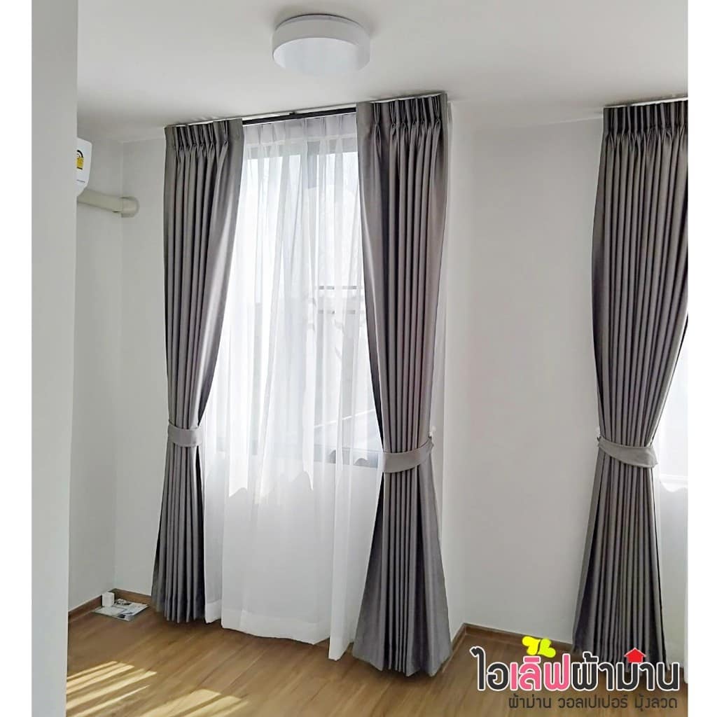 [H451] พลีโน่ ดอนเมือง-สรงประภา ม่านจีบ และผ้าโปร่งทั้งหลัง