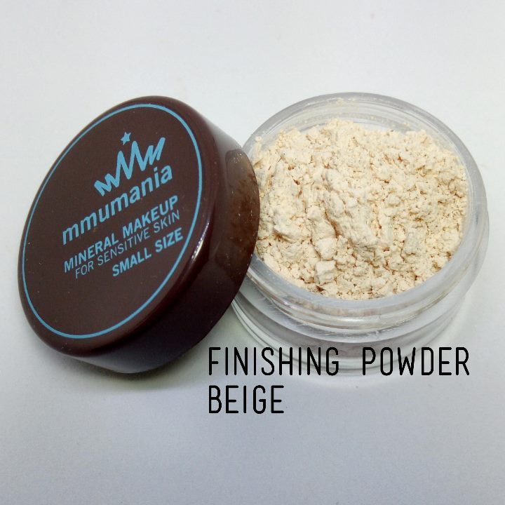 ขนาดจัดชุด MMUMANIA Mineral Makeup : FINISHING POWDER แป้งฝุ่นคุมมัน มิเนอรัล สีเนื้อ