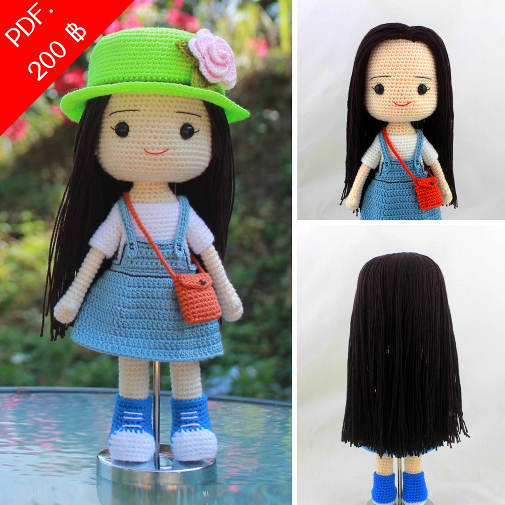 E-book ส่งทาง e-mail แพทเทิร์นตุ๊กตาถักโครเชต์ชุดอาชีพ เซตที่ 1