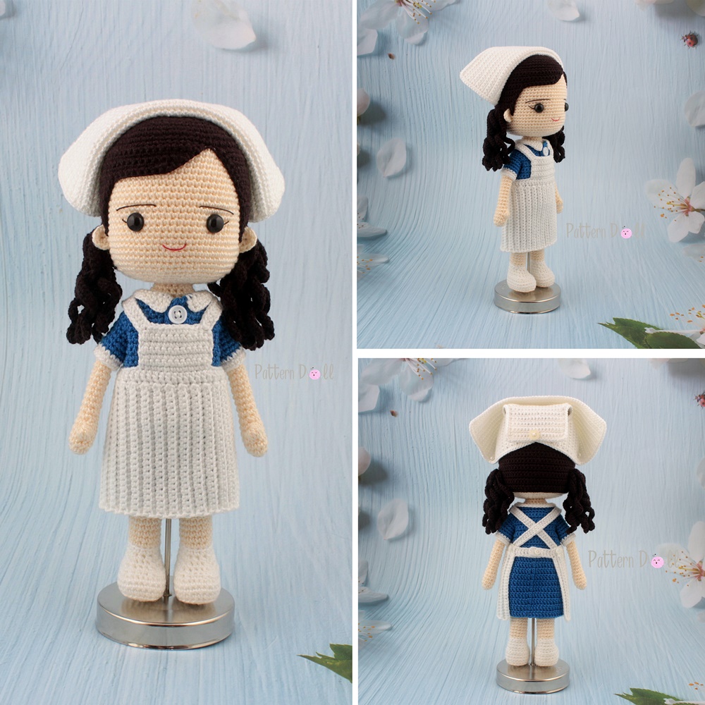 หนังสืองานฝีมือตุ๊กตาถักโครเชต์พยาบาล